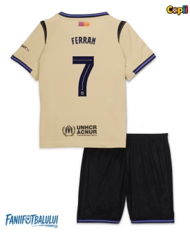 Barcelona Ferran Torres #7 Echipament de Fotbal Replică 2025-26 Copii Deplasare (+ Șorturi)